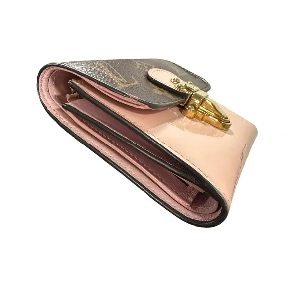 Louis Vuitton Ballerine Pink & Monogram Leather Cherrywood Compact Bifold Wallet - Picture 9 of 15